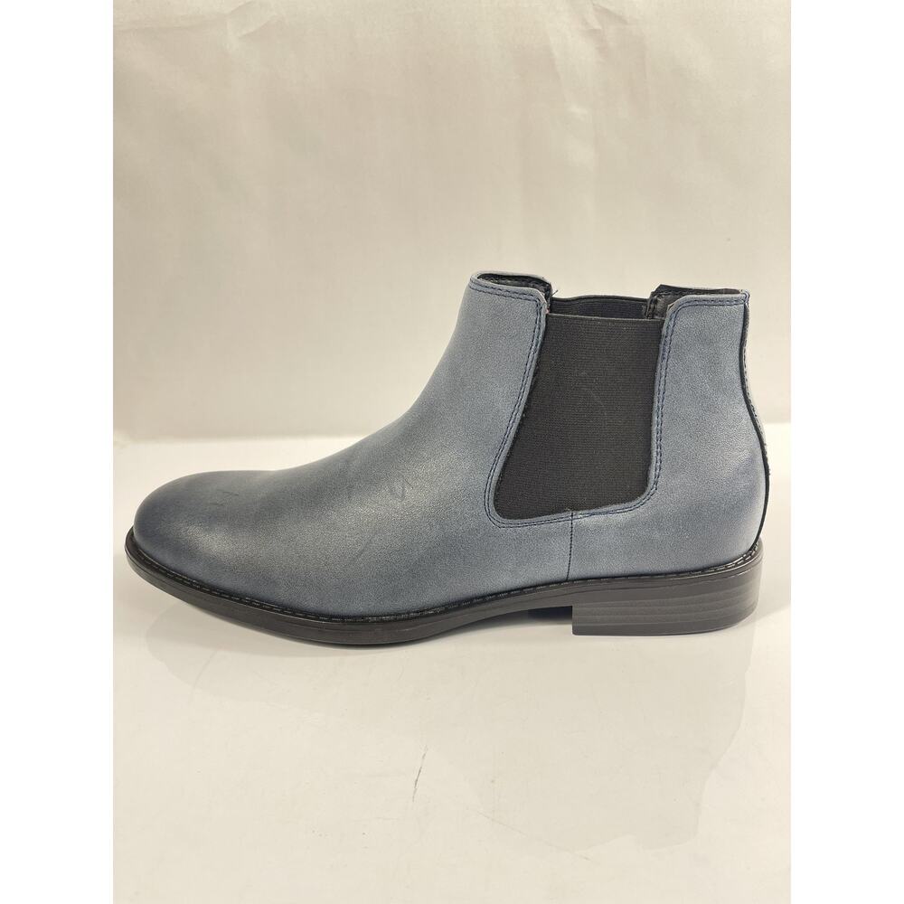 Madden Boots Mens Size 10 Blue Suede M-MAXXIN Chelsea Ankle Dress New Box